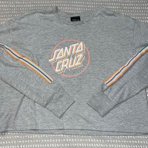 Santa Cruz long sleeve crop top
